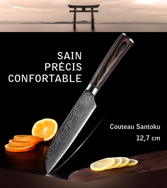 Couteau Santoku pro inox