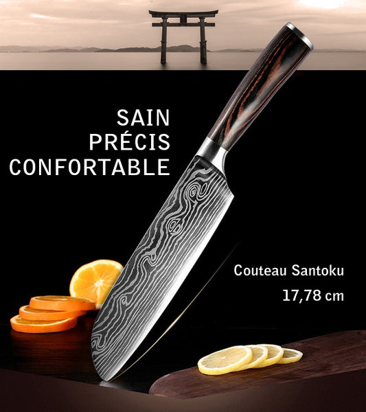 Couteau Santoku professionnel