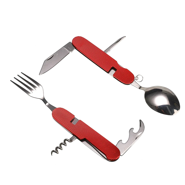 Couvert multifonction rouge