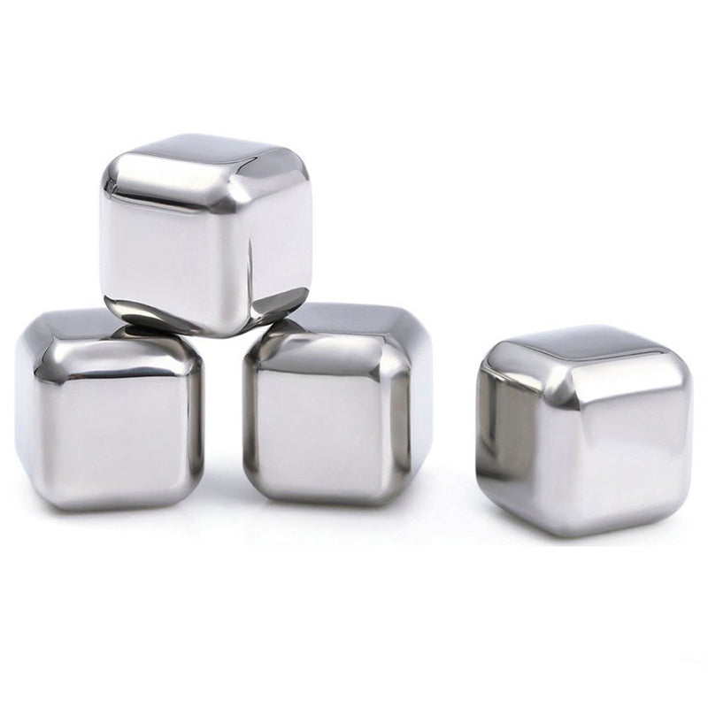 Lot de 4, 6 ou 8 glaçons inox en forme de cube – CUISINE AU TOP