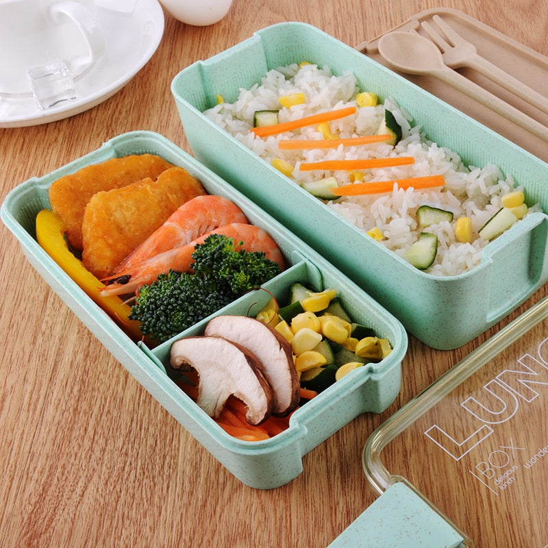 Lunch box et couverts Vert - Du Bruit dans la Cuisine