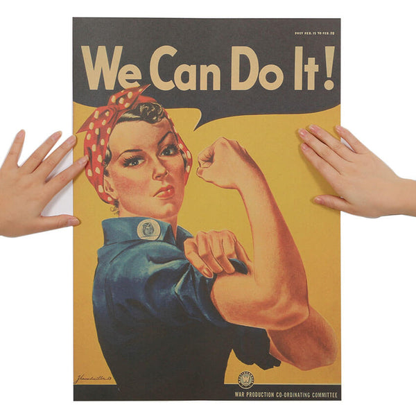 Poster Vintage Américain "We Can Do It" pour décoration Cuisine au Top