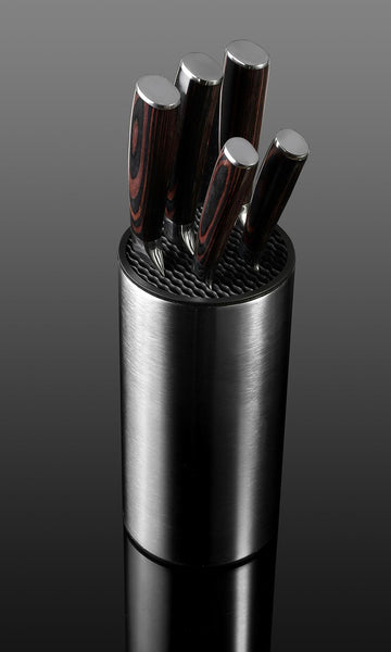 Bloc rangement de couteaux de cuisine acier inox