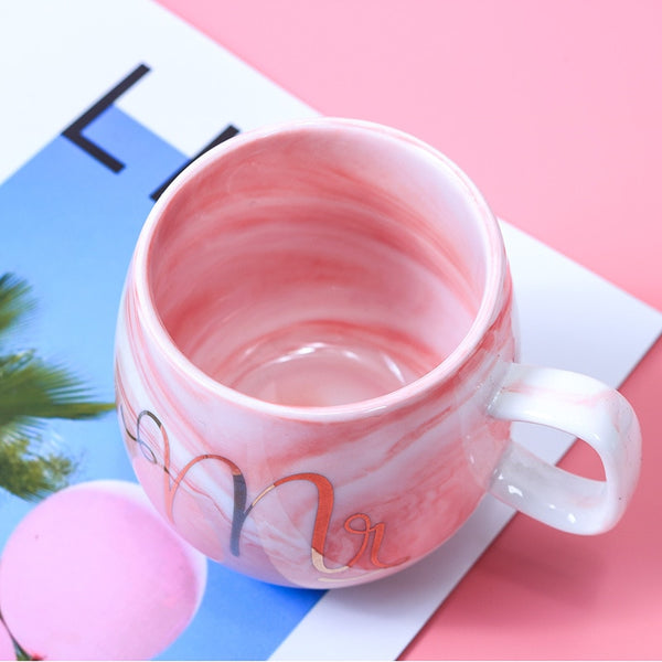 Intérieur de la tasse de café Mr (couleur rose)