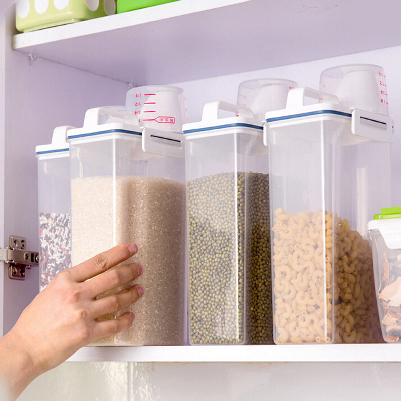 Boîte à pâtes hermétique transparente, garde-manger, boîtes scellées multi-grains, conteneur de Boîte à pâtes hermétique transparente, garde-manger, boîtes scellées multi-grains, conteneur de