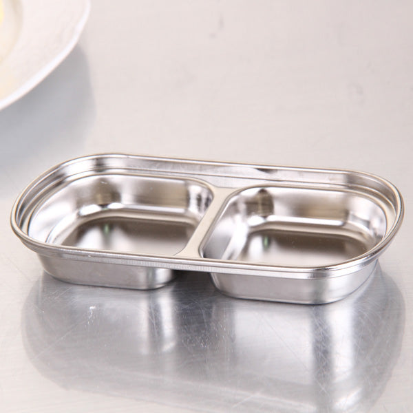 Saucière japonaise 2 compartiments (Inox)