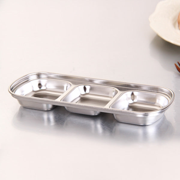 Saucière japonaise 3 compartiments (Inox)
