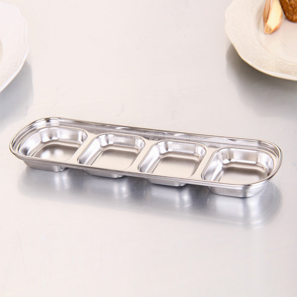Saucière japonaise 4 compartiments (Inox)