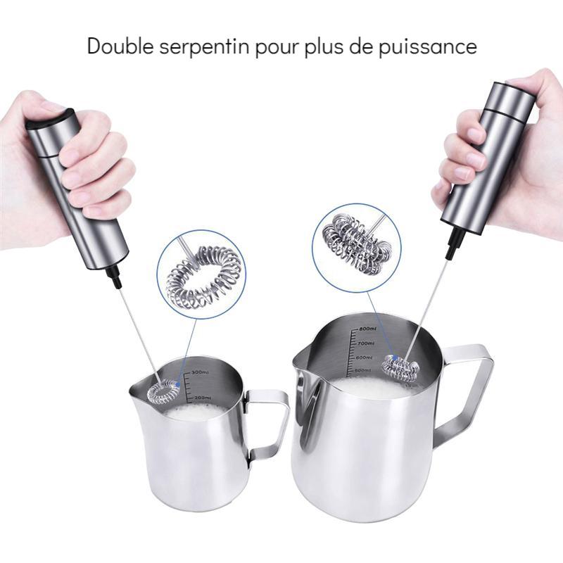 Mousseur à lait électrique KitchenBrothers Acier inoxydable - Induction -  Double paroi