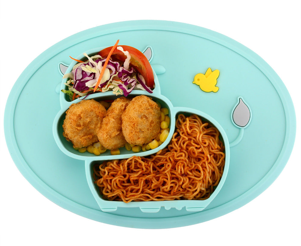 Achetez 2 en 1 Enfant en Silicone Boîte à Assiettes Complémentaires Aliments  à Aspiration Bébé Table de Table (BPA Gratuitement, Pas de Certificat de la  Fda) - Vert de Chine