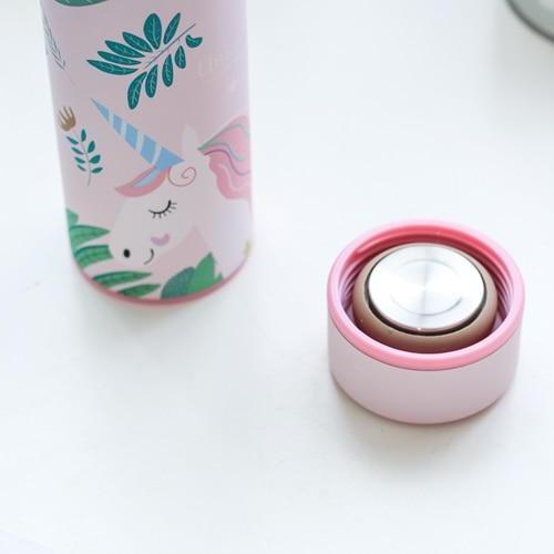 Couvercle rose du thermos licorne
