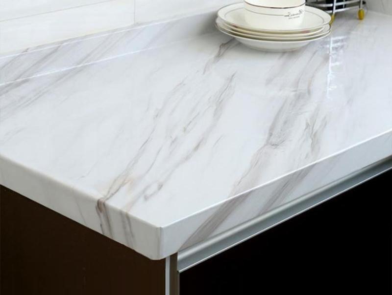 Revêtement adhésif marbre blanc, gris, noir - Déco cuisine – CUISINE AU TOP