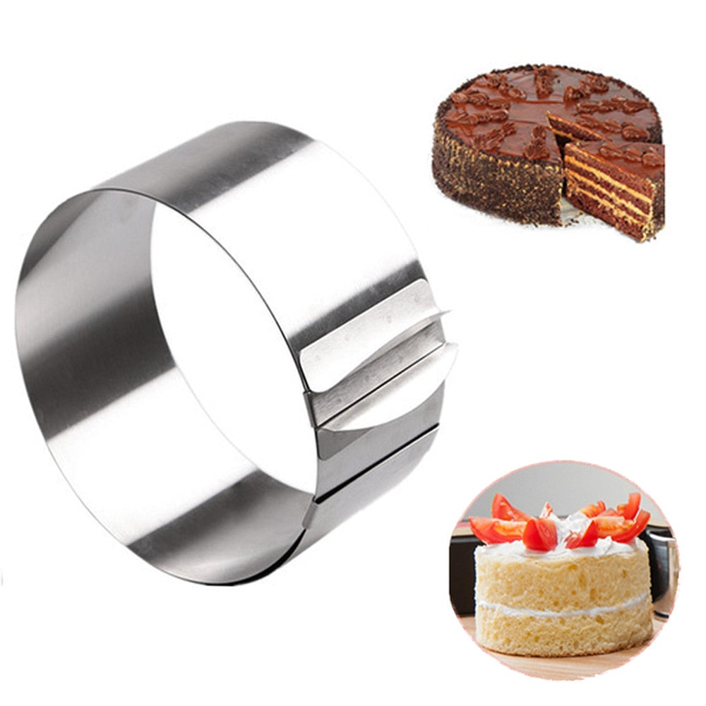 Cercle à Gâteaux Réglable Patisse 17-30 Cm X 9 Cm - Inox Avec Levier De Serrage