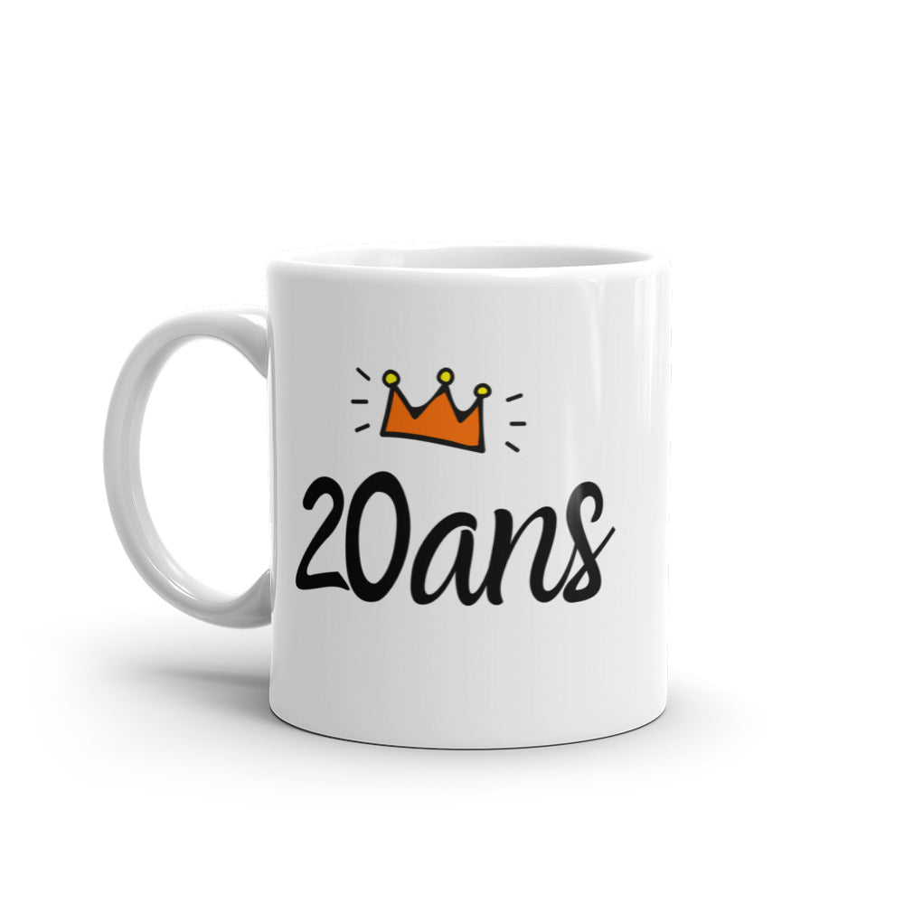 MUG ÂGE ANNIVERSAIRE 20 ANS