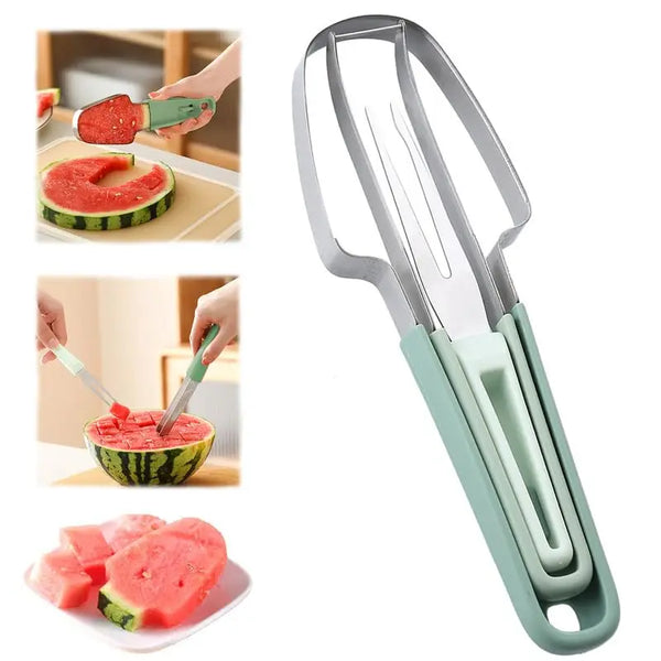 Coupe-pastèque en acier inoxydable – Découpez vos fruits en un geste