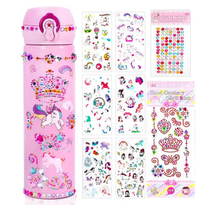 Bouteille thermos inox rose pour fille