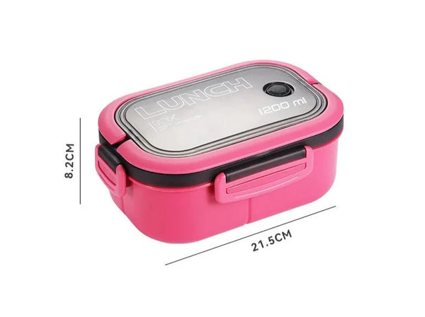 Lunch Box, 2 étages, 1200ml couleur rose