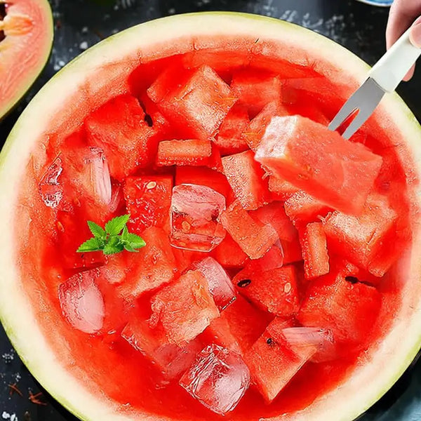 Ustensile de découpe pastèque – Idéal pour des cubes parfaits