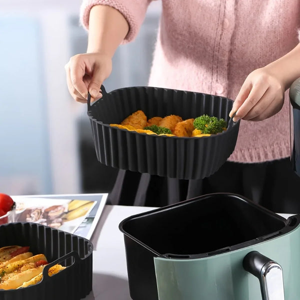 panier silicone avec poignées air fryer