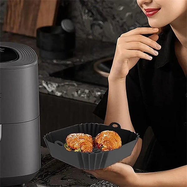 recipient silicone air fryer carre