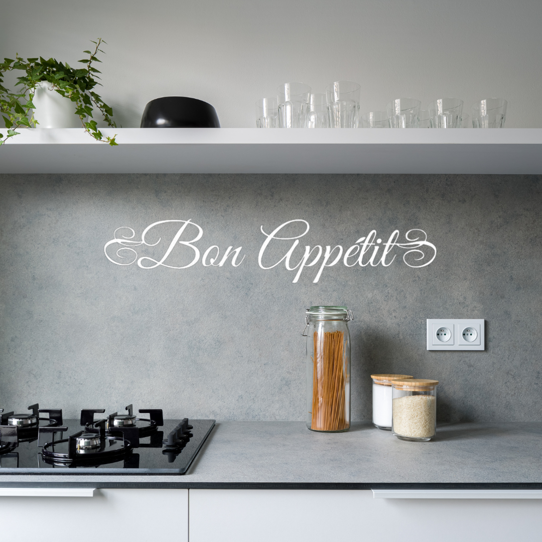 Sticker Mural "Bon Appétit" - Déco Cuisine