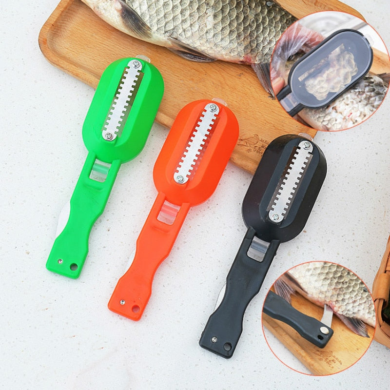 Westmark Scalex Écailleur à Poisson Avec Plateau Alu Inox