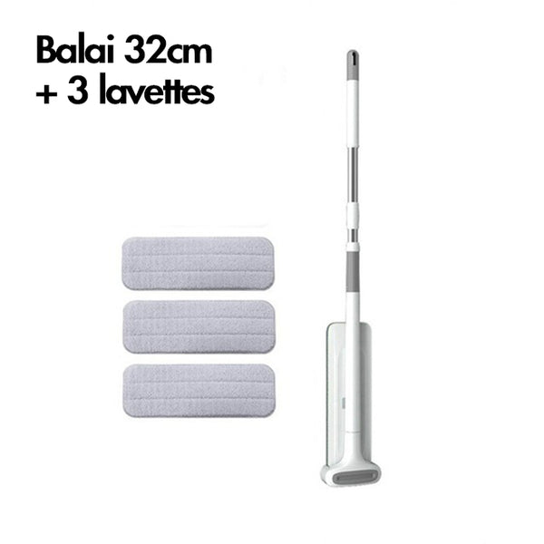 Balai Magique tête 32cm + 3 lavettes microfibres