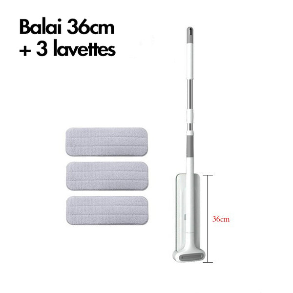 Balai Magique tête 36cm + 3 lavettes microfibres