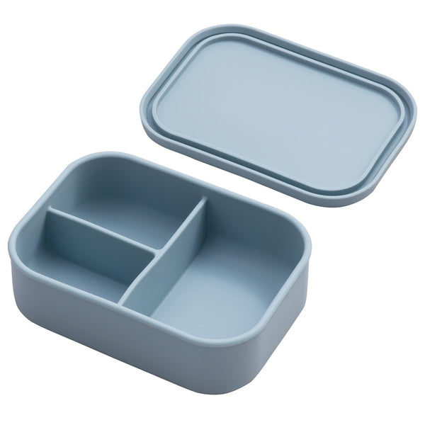 Lunch Box silicone couleur bleu, conservation repas bébé