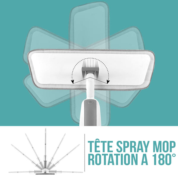 Tête balai Spray Mop - Rotation 180 degrés