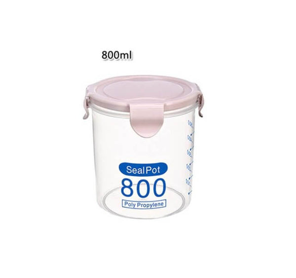 Boîte de rangement alimentaire 800ml couleur rose - Cuisine au Top