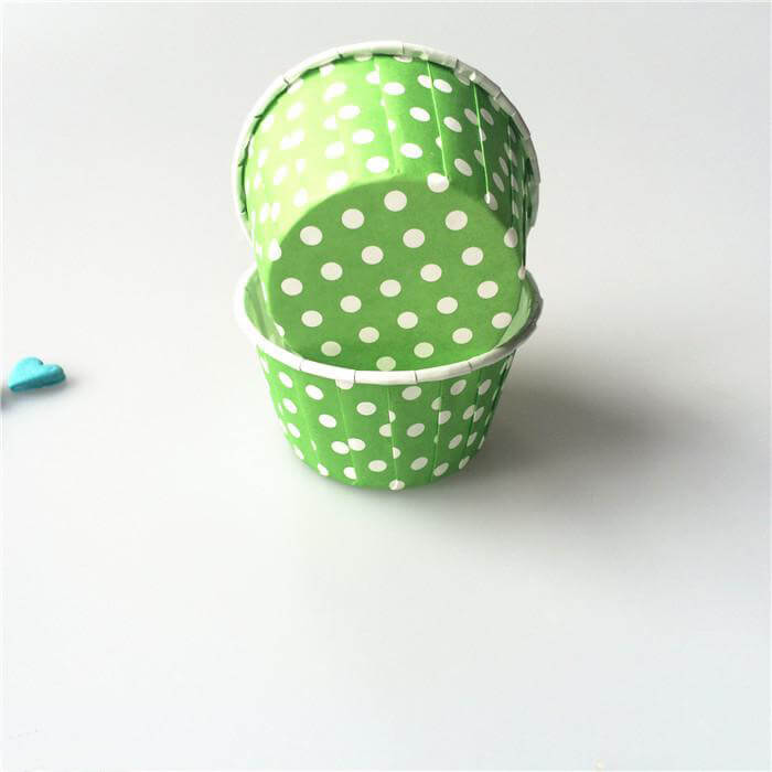 Lot De 50 Caissettes Papier à Muffins Pois Blancs - Moules Jetables Résistants à La Chaleur 220°C, Design Vintage - 2