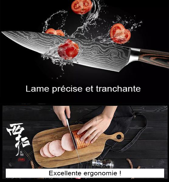 Couteau de cuisine japonais précise et tranchante !