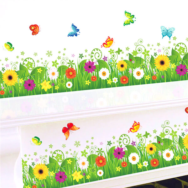 Stickers Muraux Fleurs et Papillons pour la Cuisine – CUISINE AU TOP