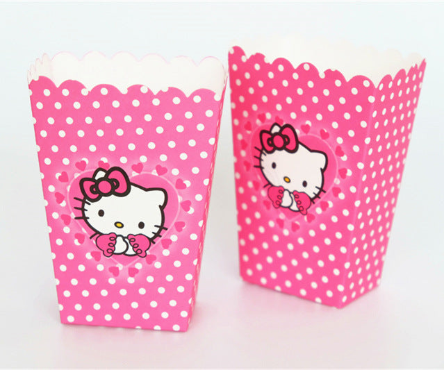 Boîte pop corn Hello Kitty en carton