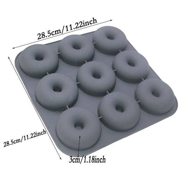 Dimensions du moule à donuts en silicone