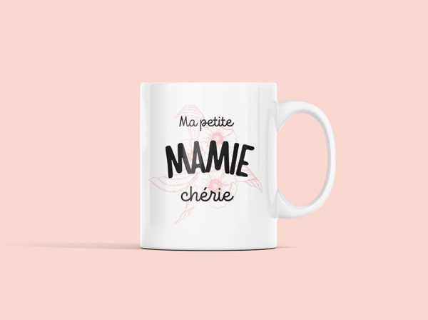 Idée cadeau pour grand-mère : Mug "Ma petite mamie chérie"