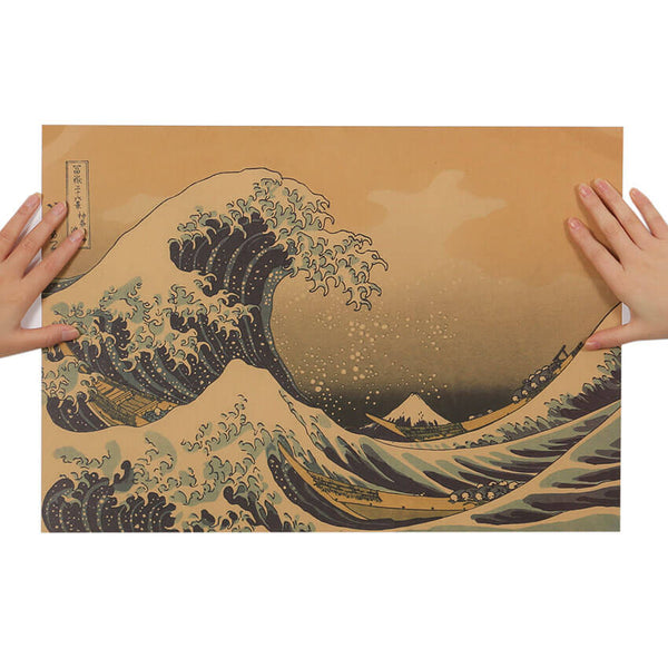 La vague d'Hokusai, Poster vintage pour déco Cuisine au Top