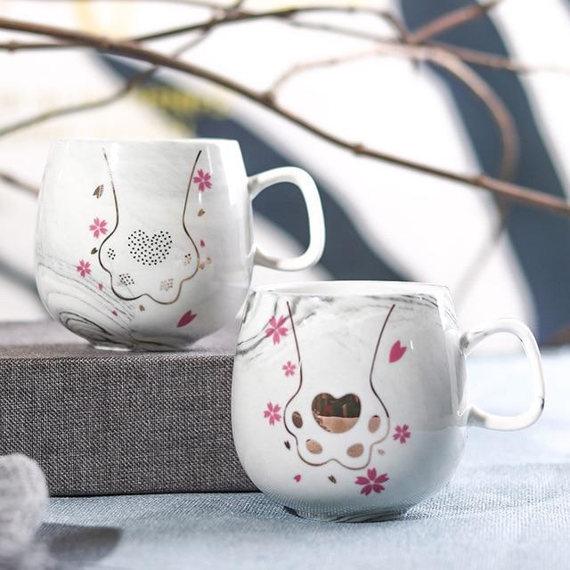 Mug à Infusion Flamant Rose AVENUELAFAYETTE - 280ml Avec Filtre Inox - Céramique - Design Tropical