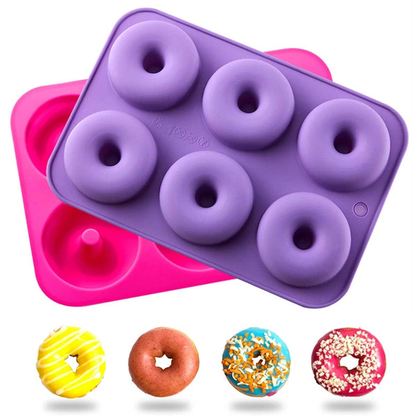 Moule à Donuts en silicone, flexible et antiadhésif