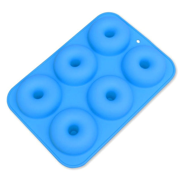 Moule donuts silicone couleur bleu
