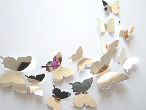 Lot 12 Stickers Papillon Décoration Murale pour la Cuisine