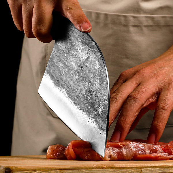 Découpe viande couteau de boucher