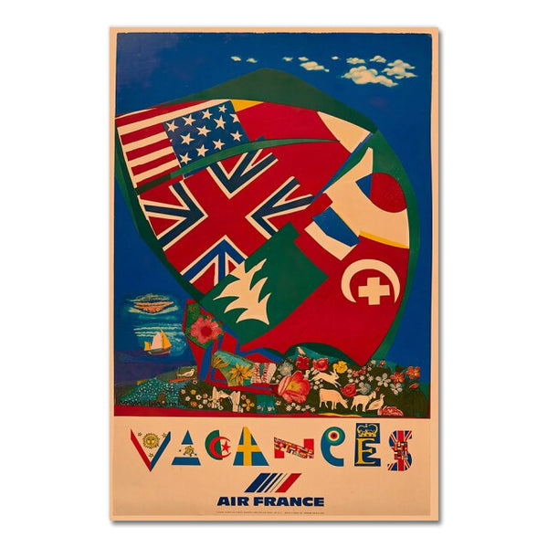 Poster vintage AIR FRANCE International