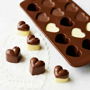 Moule à chocolat en forme de petits coeurs