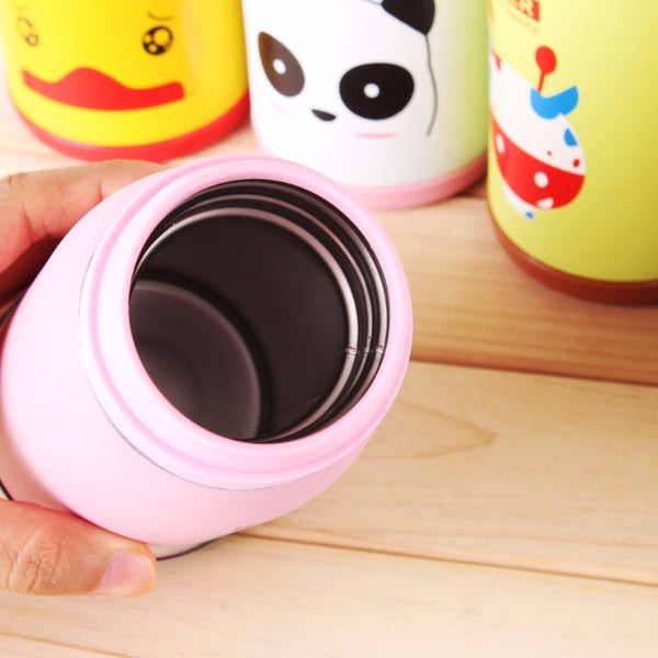 Ouverture du thermos mug isotherme rose pour enfant