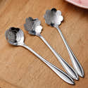 Lot De 8 Cuillères à Café INOX Dorées | 4 Pelles Pointues + 4 Plates | Pour Dessert, Glace, Chocolat Chaud, Décoration - 14