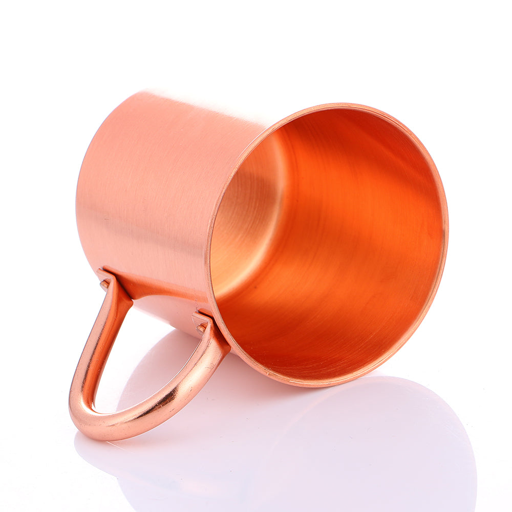 Tasse En Cuivre Pur 450 Ml – Faite Main, Légère, Bord Roulé, Parfaite Pour Café, Bière, Vin Ou Eau - 14