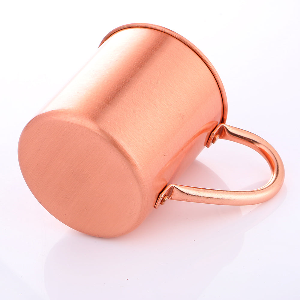 Tasse En Cuivre Pur 450 Ml – Faite Main, Légère, Bord Roulé, Parfaite Pour Café, Bière, Vin Ou Eau - 3