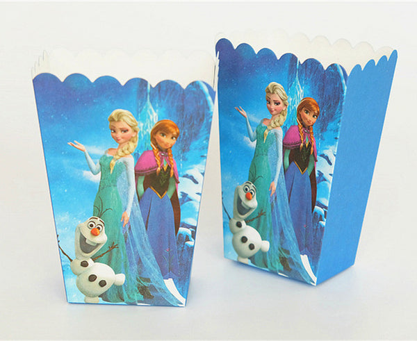Boîte pop corn La Reine des neiges (Elsa et Anna et Olaf)